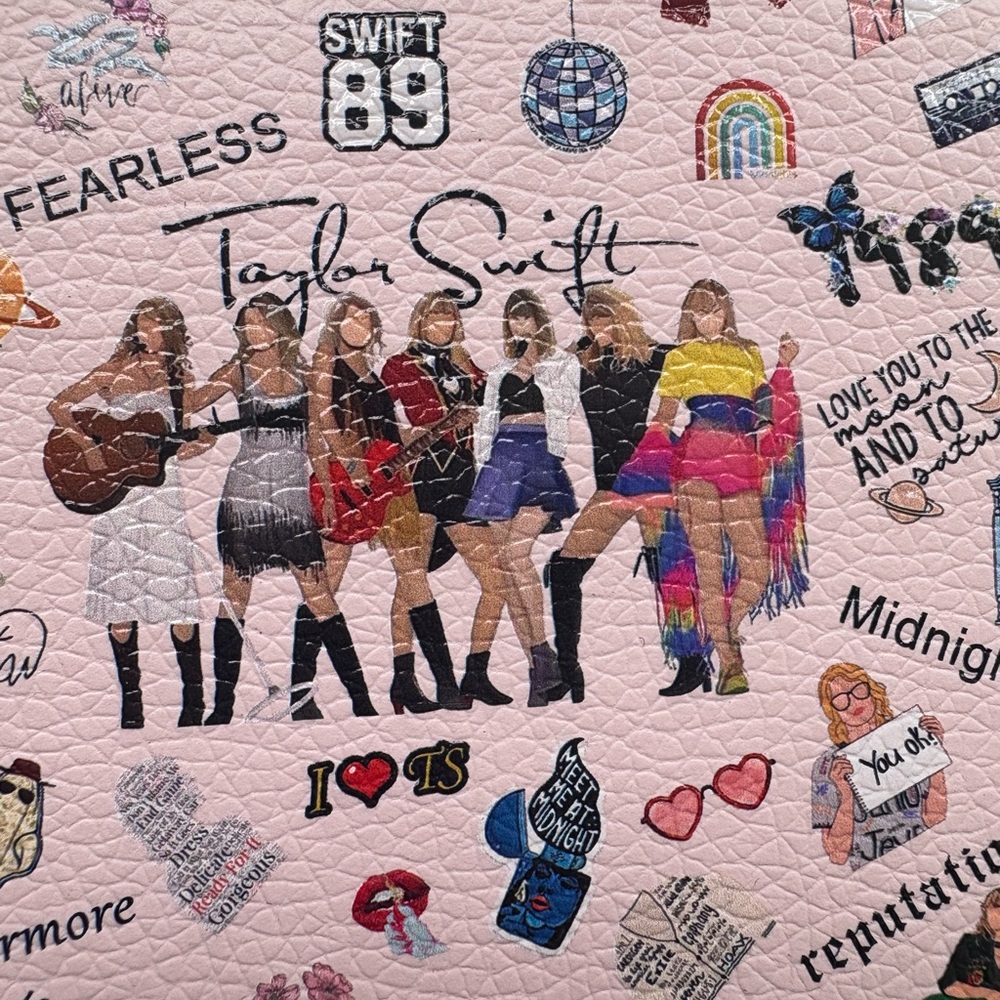 Taylor Swift Pink Graphic Mini Skirt